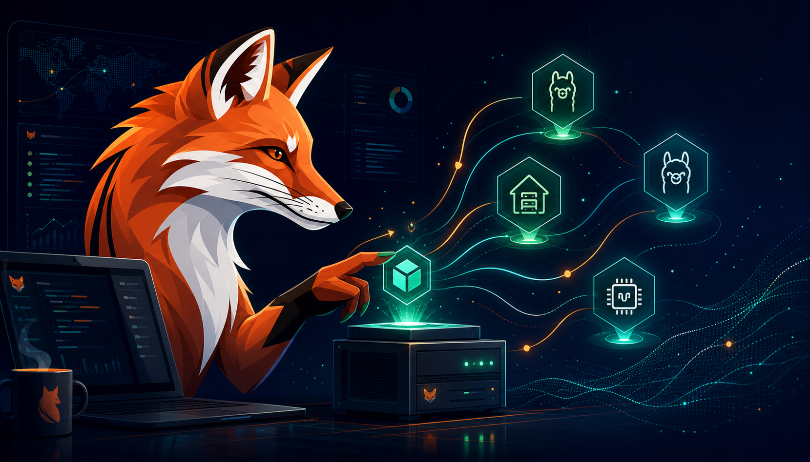 TokenScavenger fox mascot routing local provider tokens